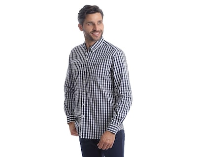 Foto 2 | Camisa Casual de Algodón Chaps Slim Fit a Cuadros para Hombre