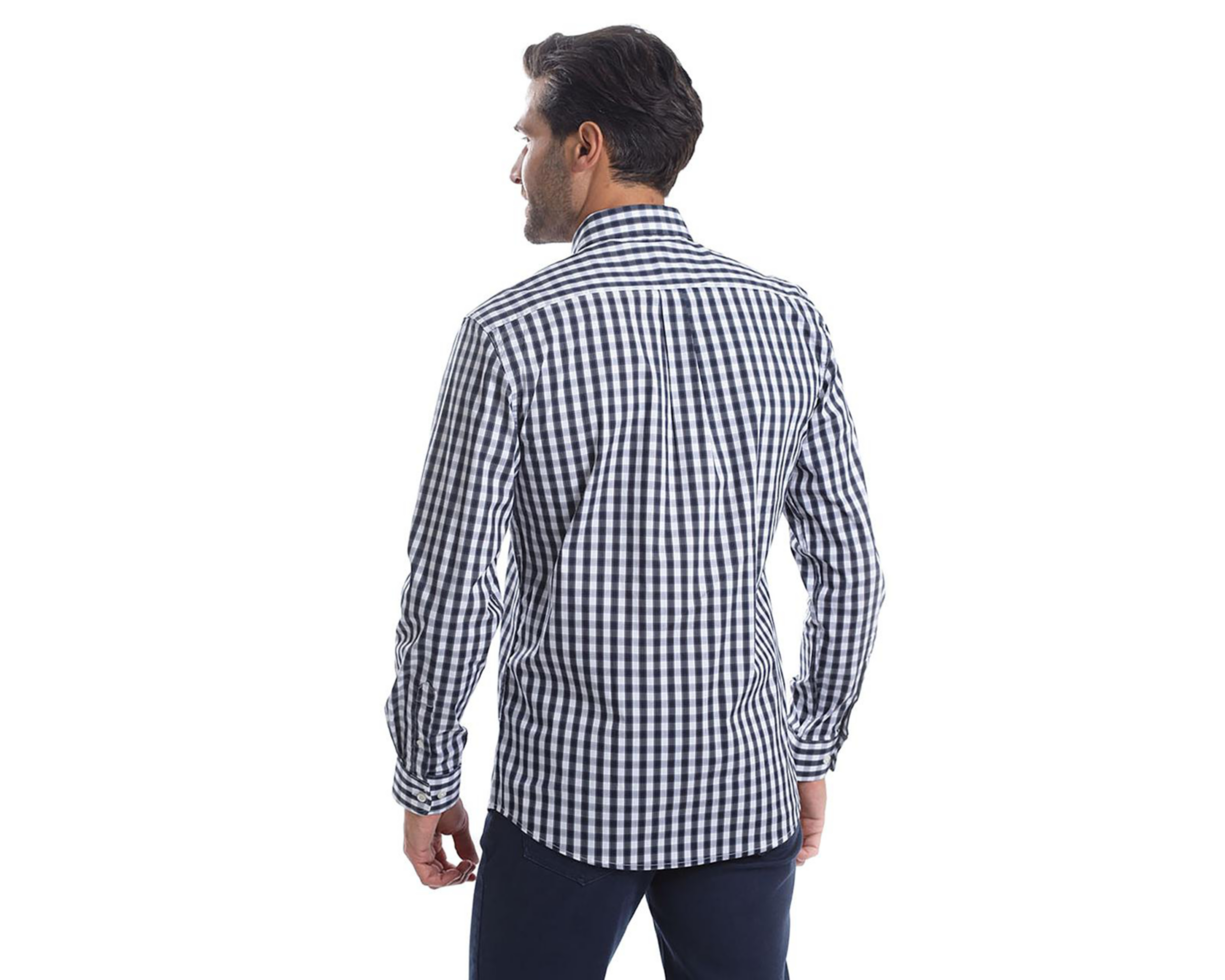 Foto 4 pulgar | Camisa Casual de Algodón Chaps Slim Fit a Cuadros para Hombre