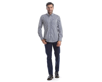 Foto 5 | Camisa Casual de Algodón Chaps Slim Fit a Cuadros para Hombre