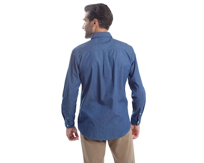 Foto 3 | Camisa Casual de Algodón Chaps Slim Fit Lisa para Hombre