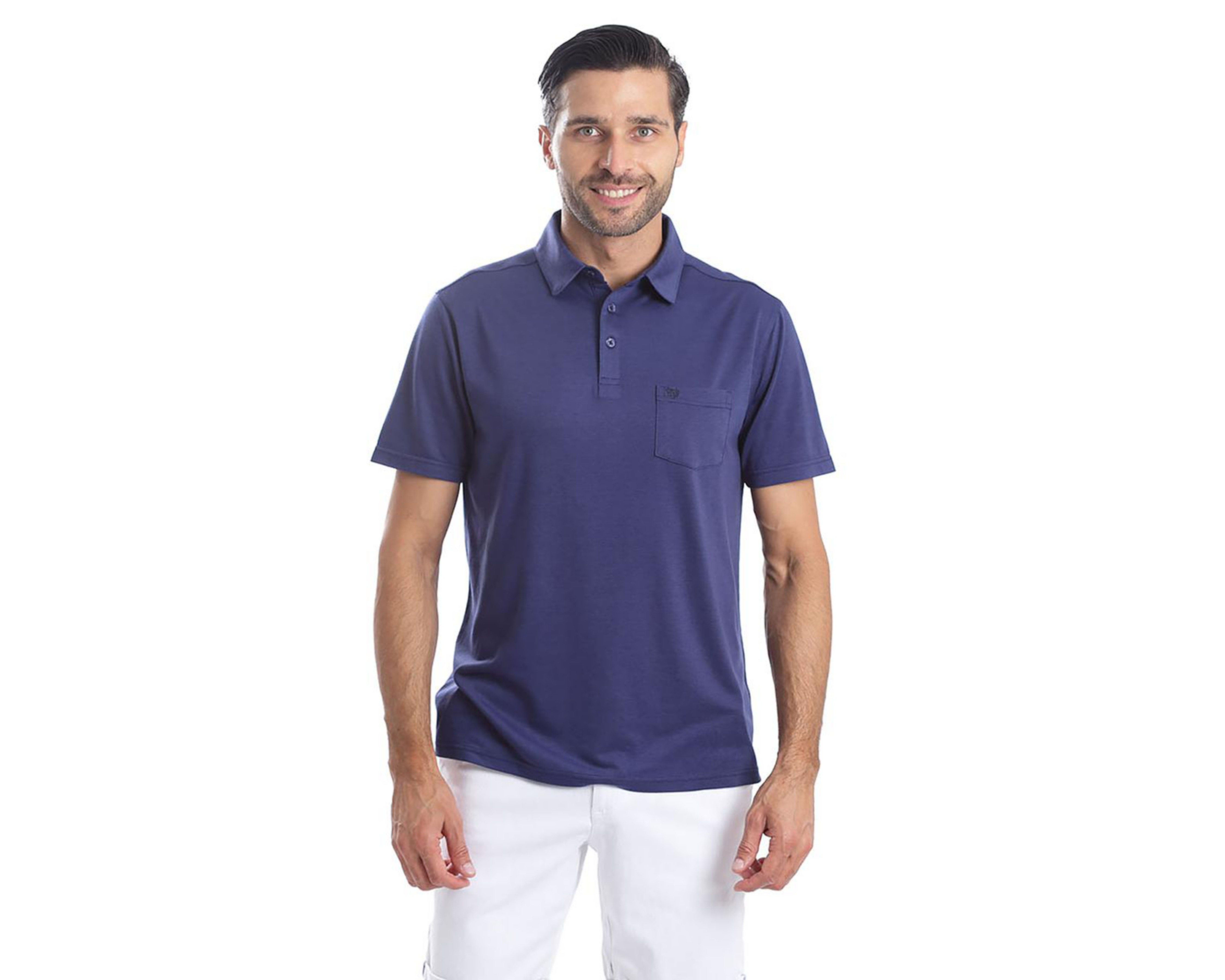 Playera Polo Chaps Azul para Hombre