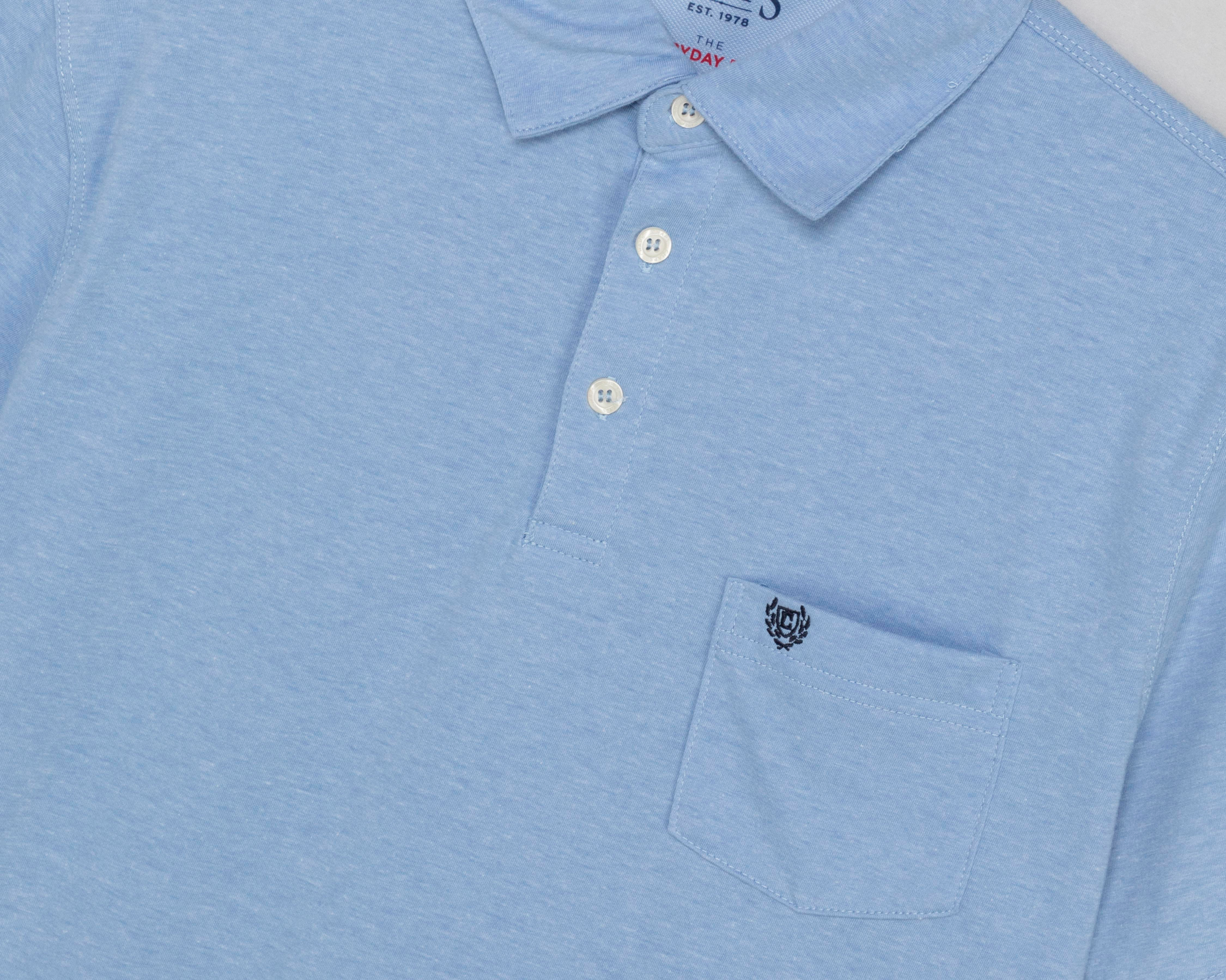 Foto 4 pulgar | Playera Polo Chaps Azul para Hombre