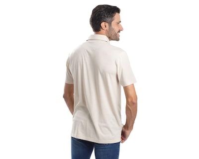 Foto 3 | Playera Polo Chaps Beige para Hombre
