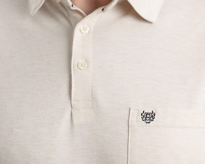 Foto 4 | Playera Polo Chaps Beige para Hombre