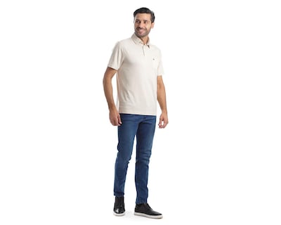 Foto 5 | Playera Polo Chaps Beige para Hombre
