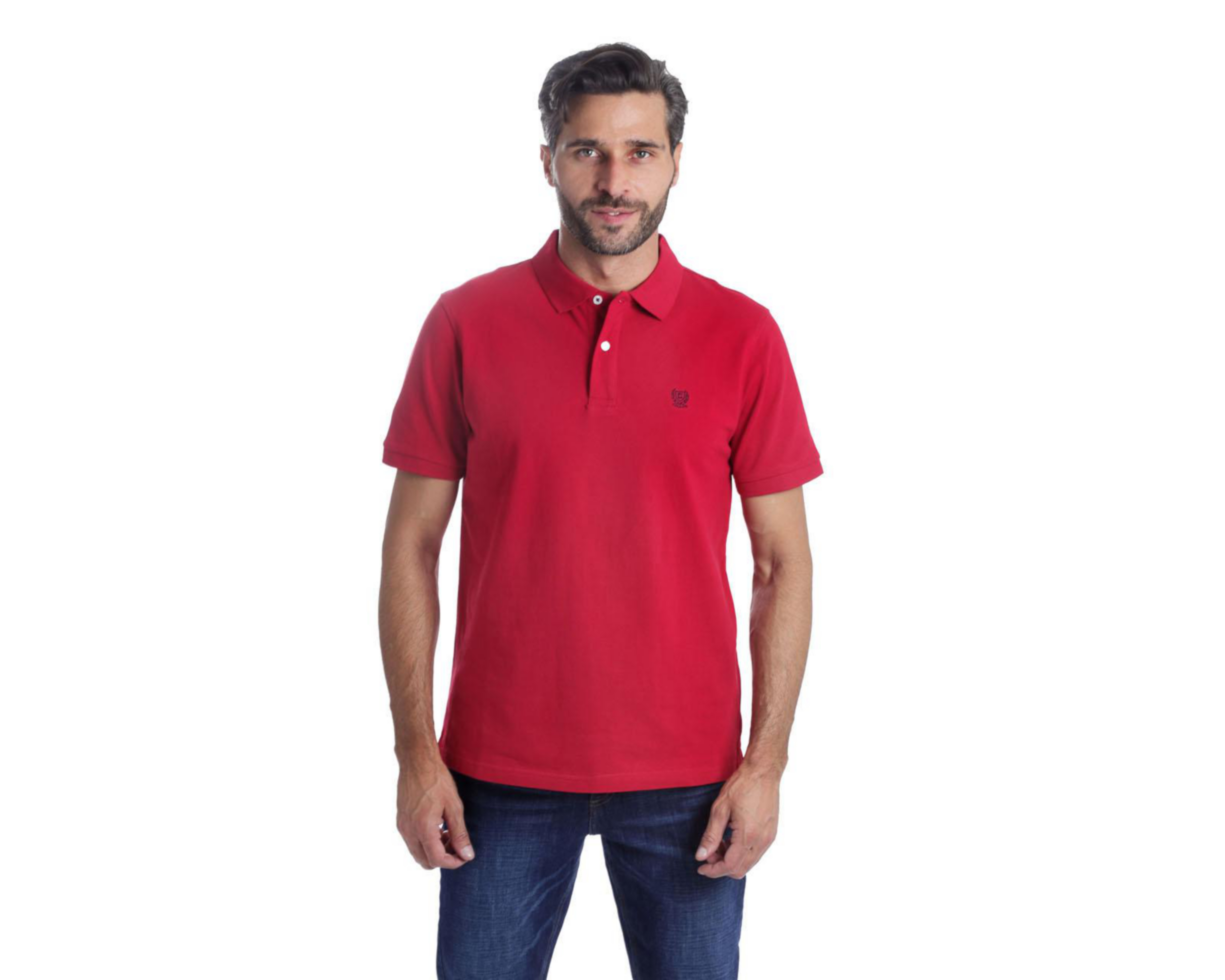 Foto 2 pulgar | Playera Polo Chaps Roja para Hombre