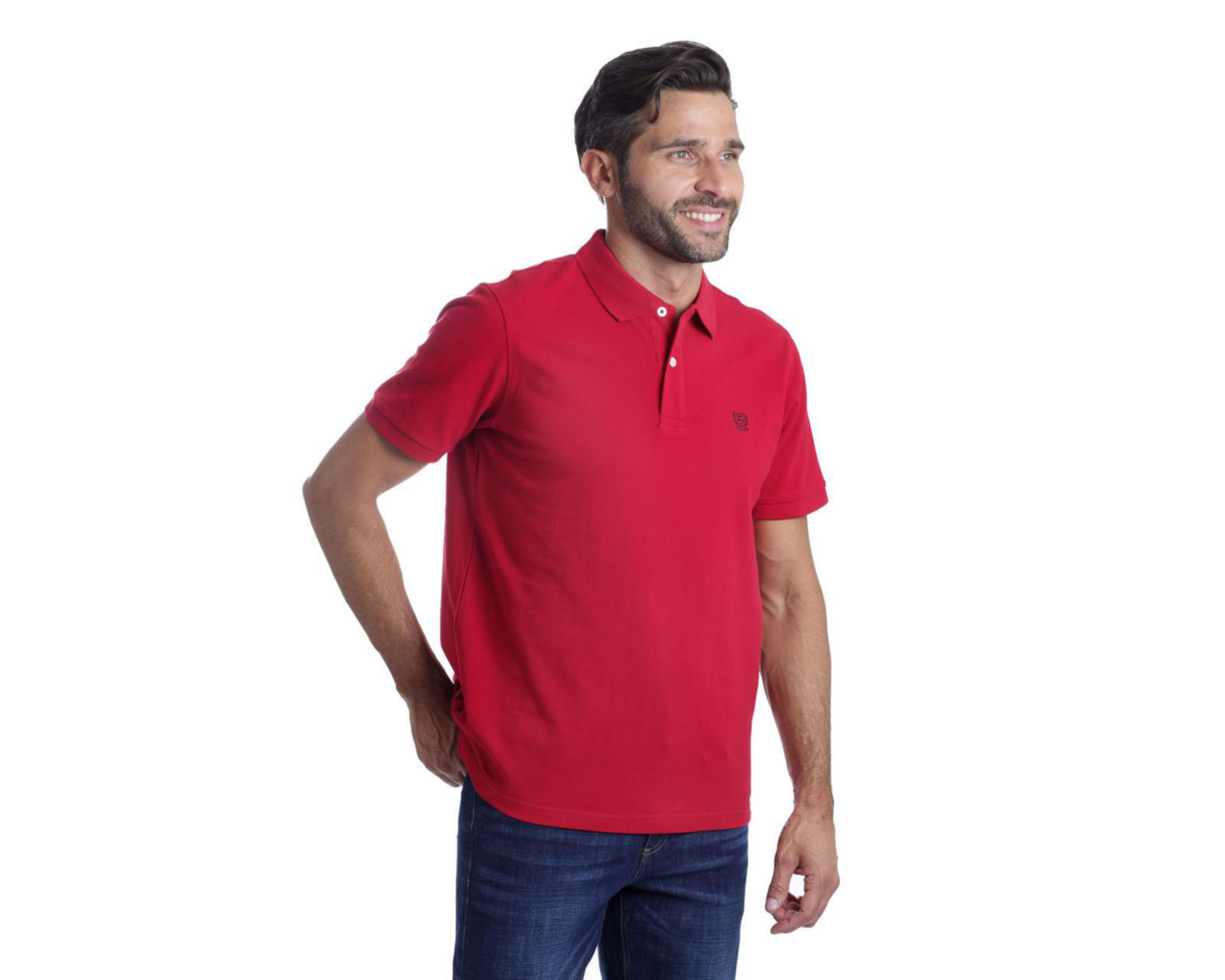 Foto 3 pulgar | Playera Polo Chaps Roja para Hombre