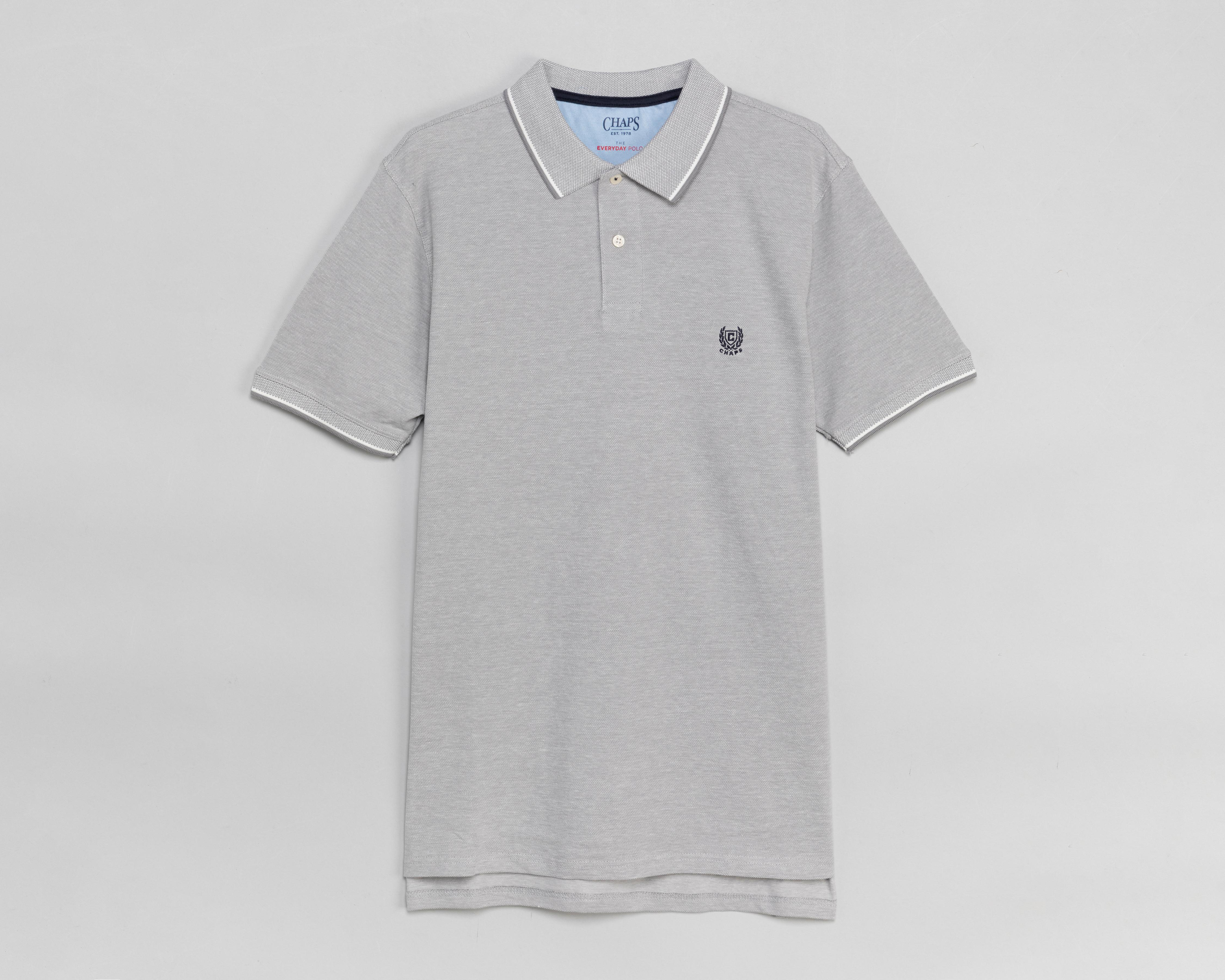 Foto 2 pulgar | Playera Polo Chaps Gris para Hombre