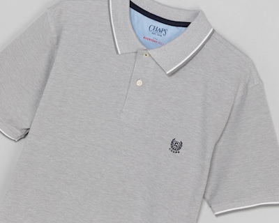 Foto 3 | Playera Polo Chaps Gris para Hombre