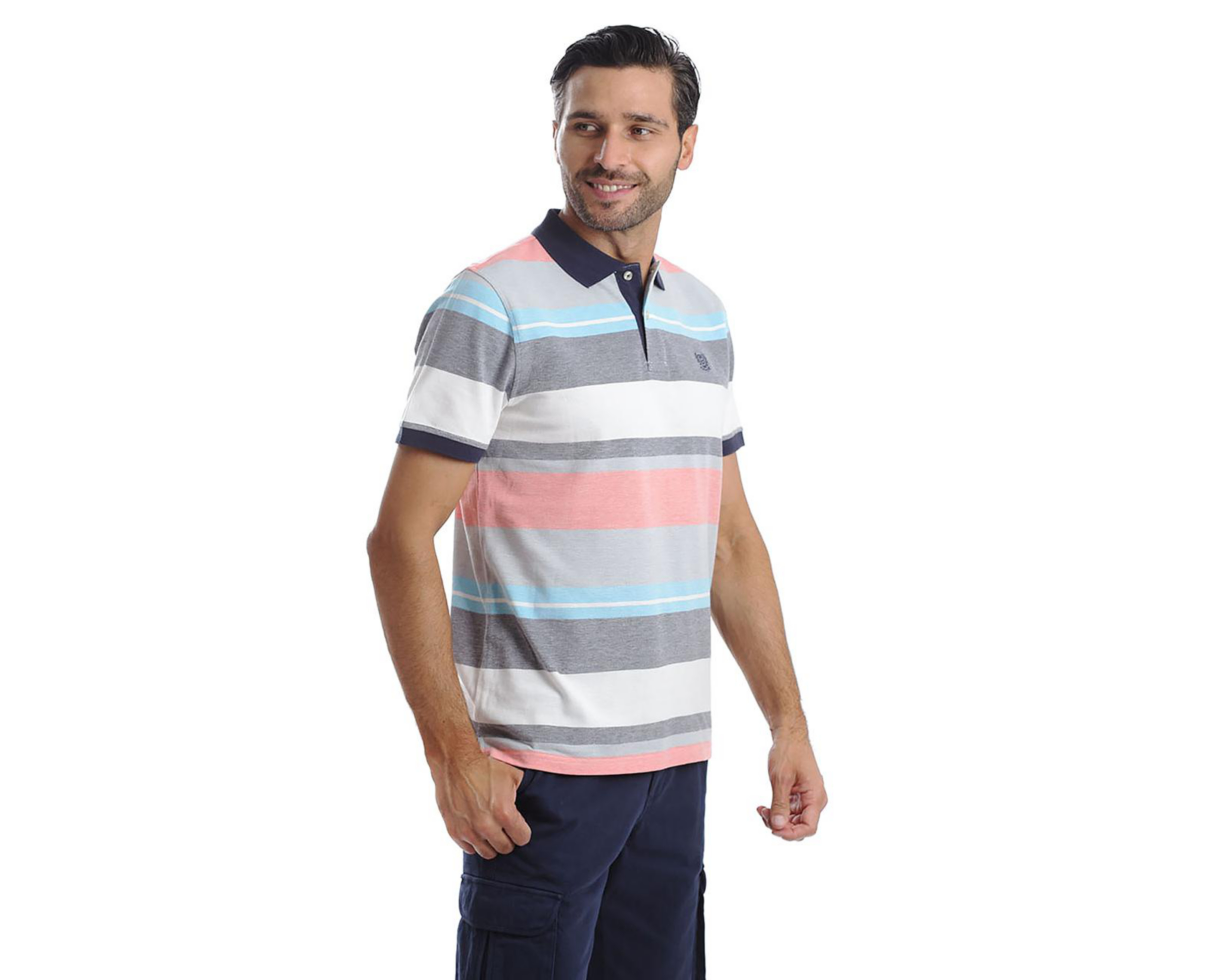 Foto 3 pulgar | Playera Polo Chaps Multicolor para Hombre