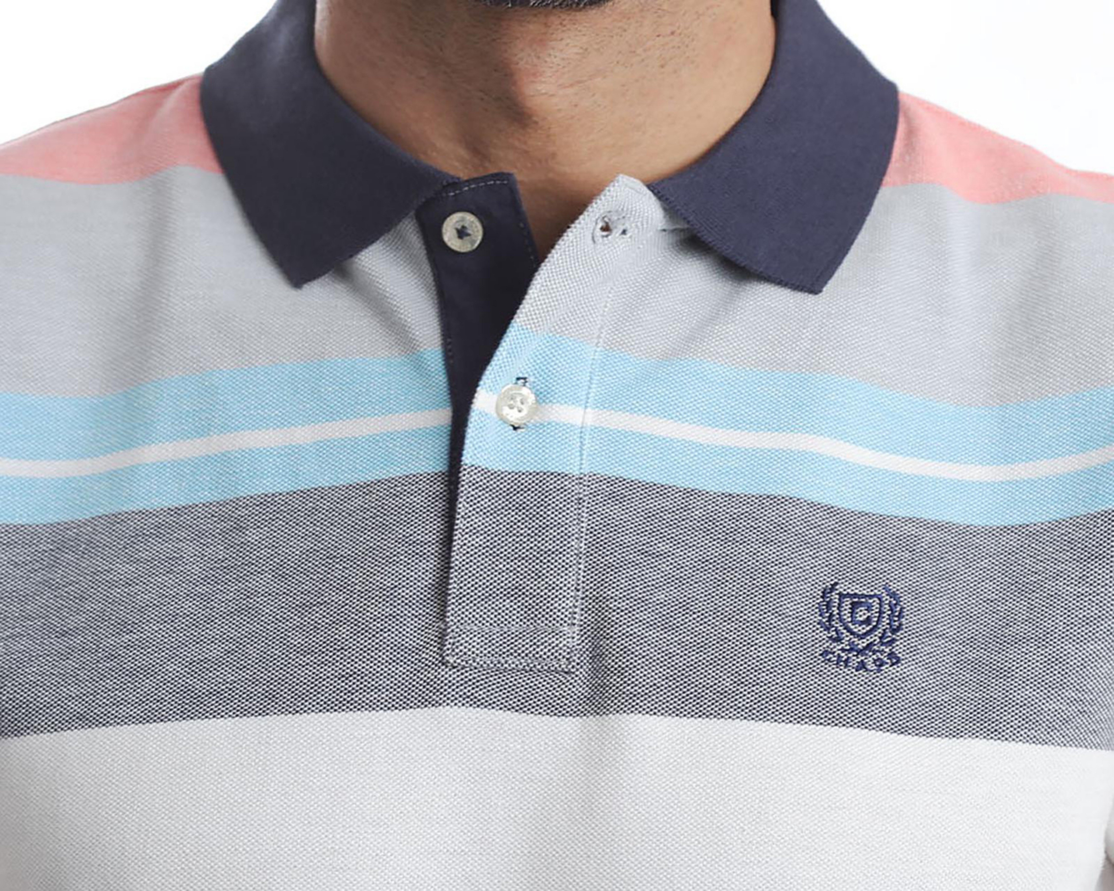 Foto 5 pulgar | Playera Polo Chaps Multicolor para Hombre