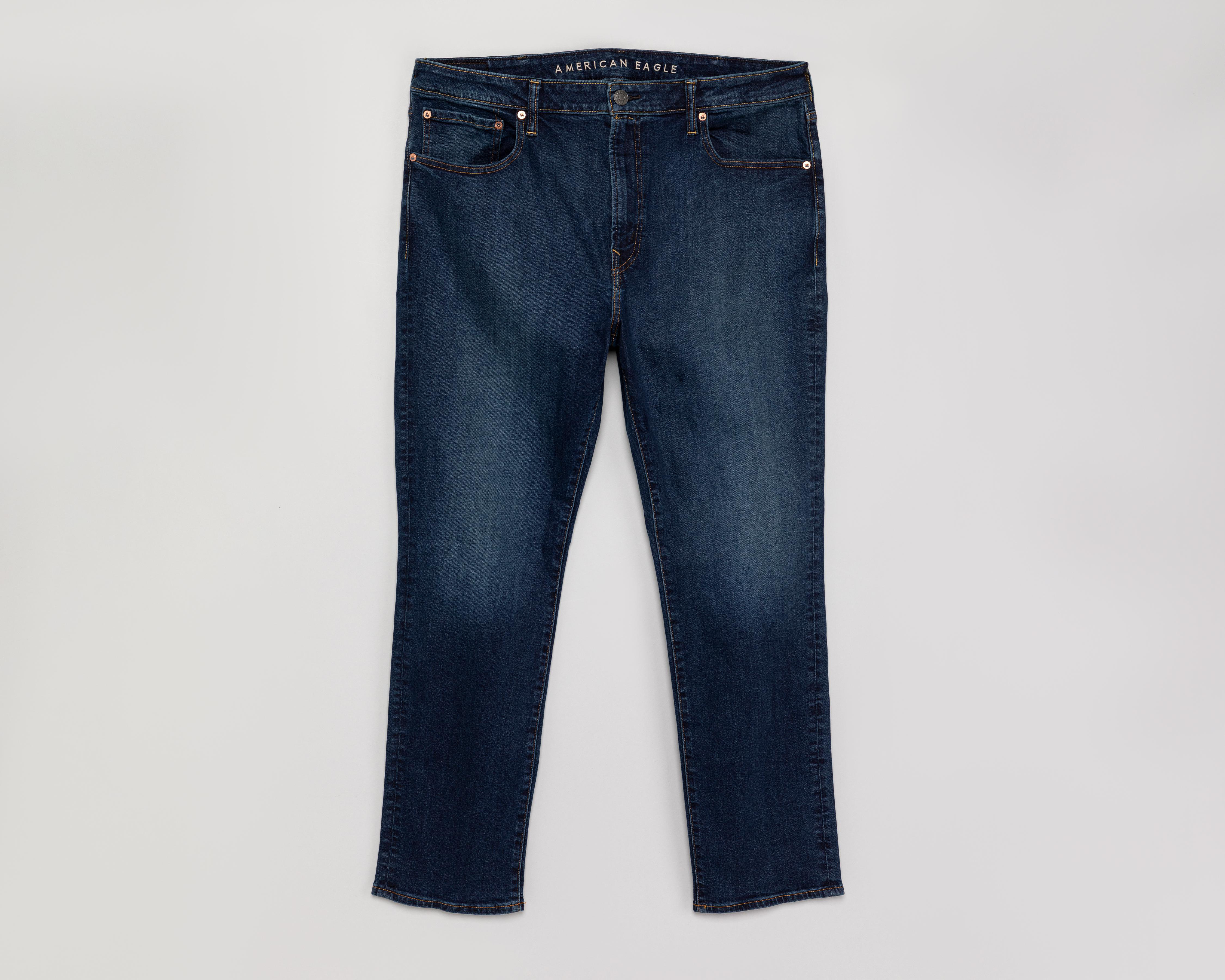 Foto 2 pulgar | Jeans Slim Straight American Eagle Dark Wash para Hombre
