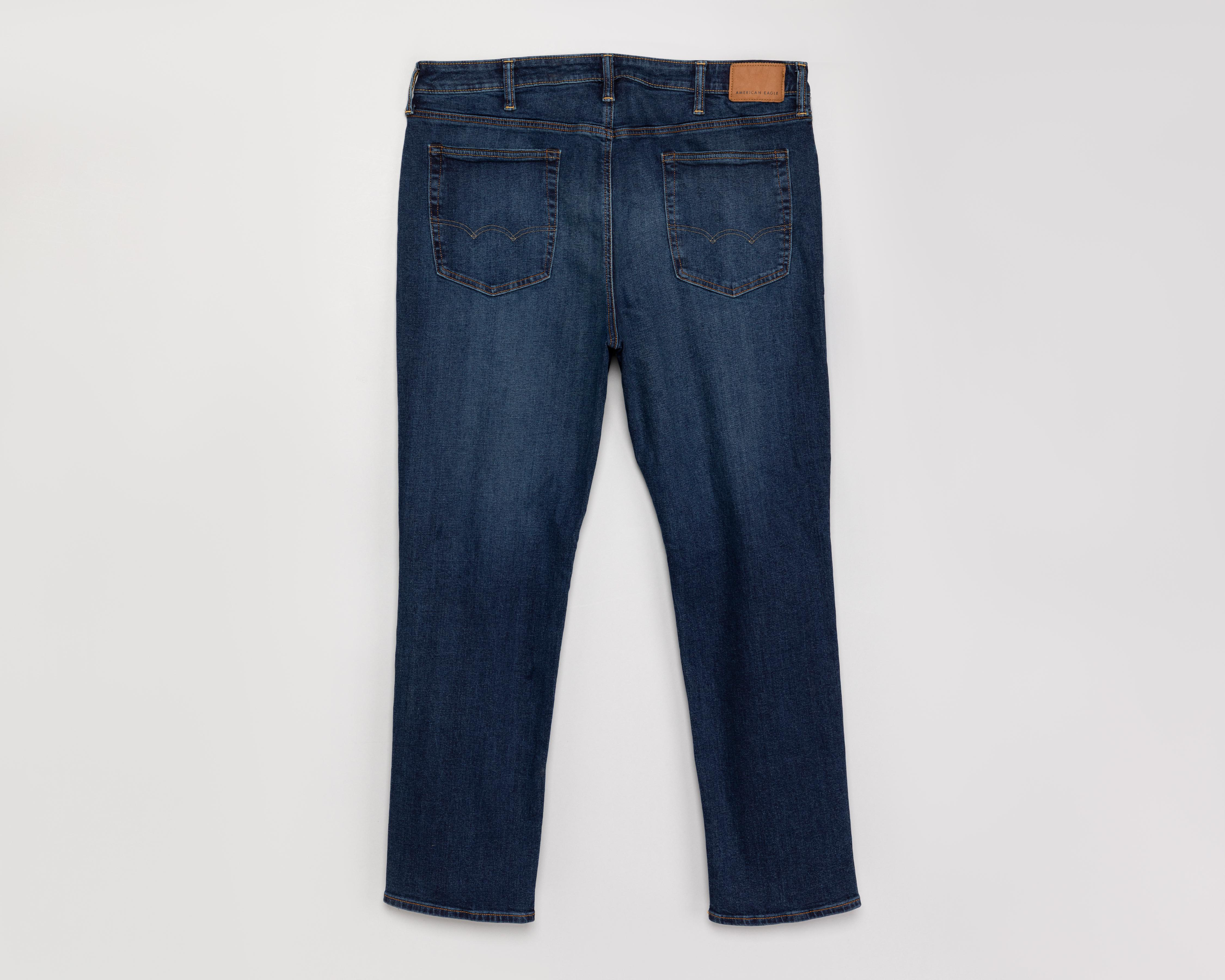 Foto 3 pulgar | Jeans Slim Straight American Eagle Dark Wash para Hombre