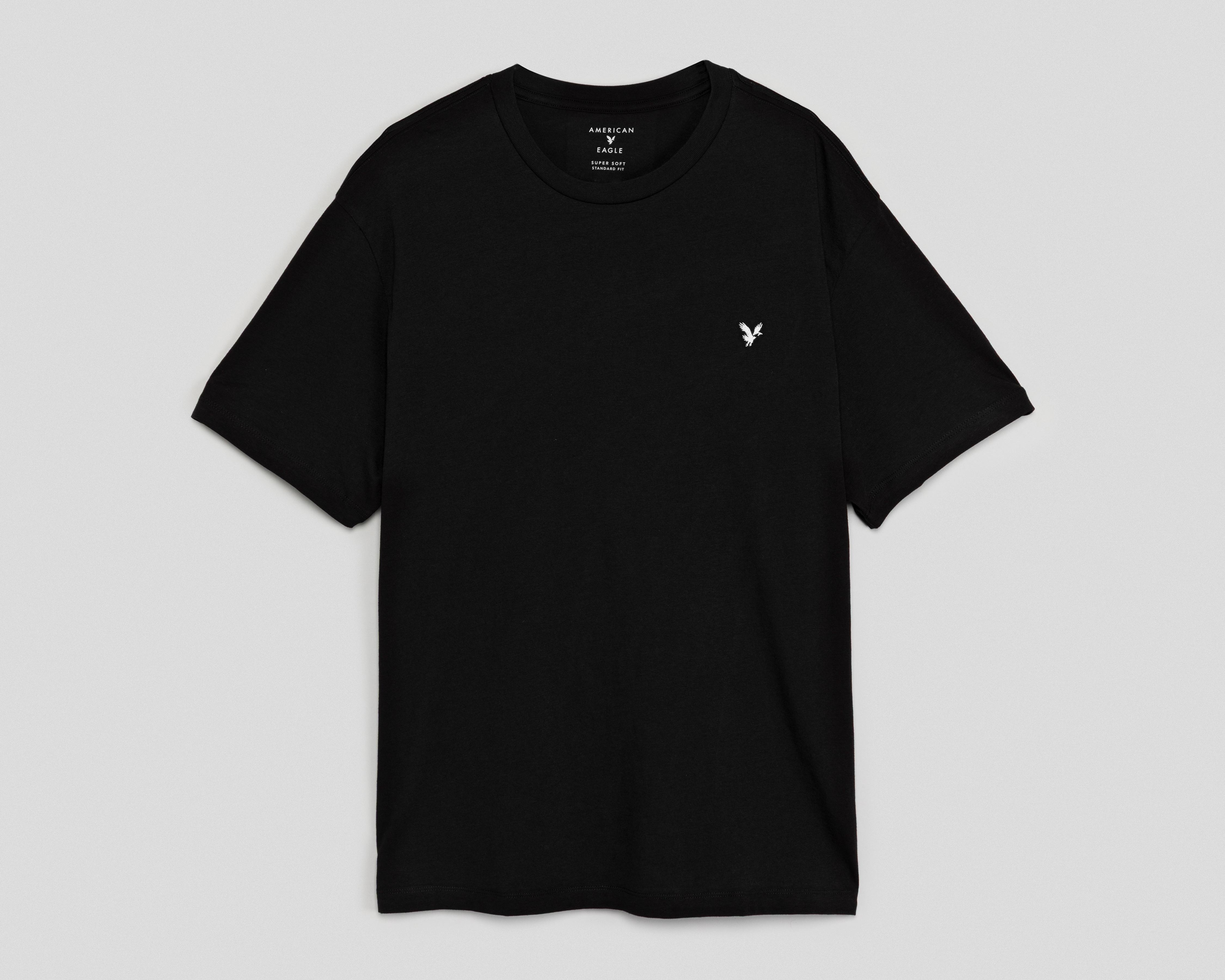 Foto 1 | Playera de Cuello Redondo Negra American Eagle para Hombre