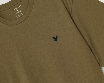 Foto 3 | Playera de Cuello Redondo Verde American Eagle para Hombre