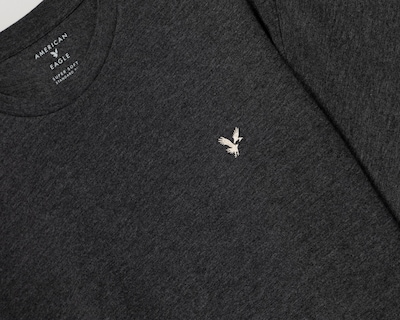 Foto 3 | Playera de Cuello Redondo Negro American Eagle para Hombre
