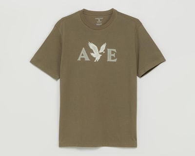 Foto 1 | Playera de Cuello Redondo Verde American Eagle para Hombre