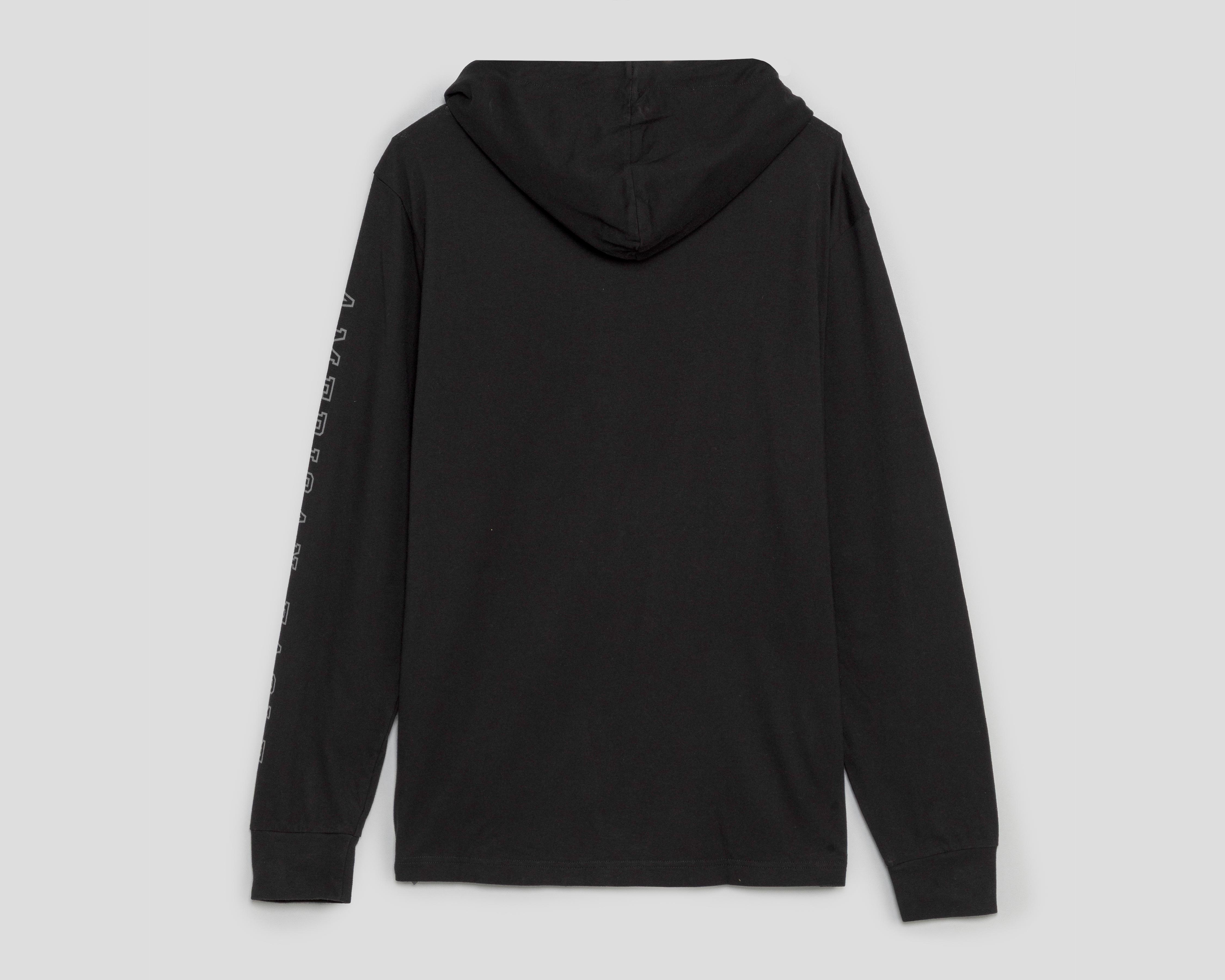 Foto 2 | Playera Manga Larga con Capucha Negra American Eagle para Hombre