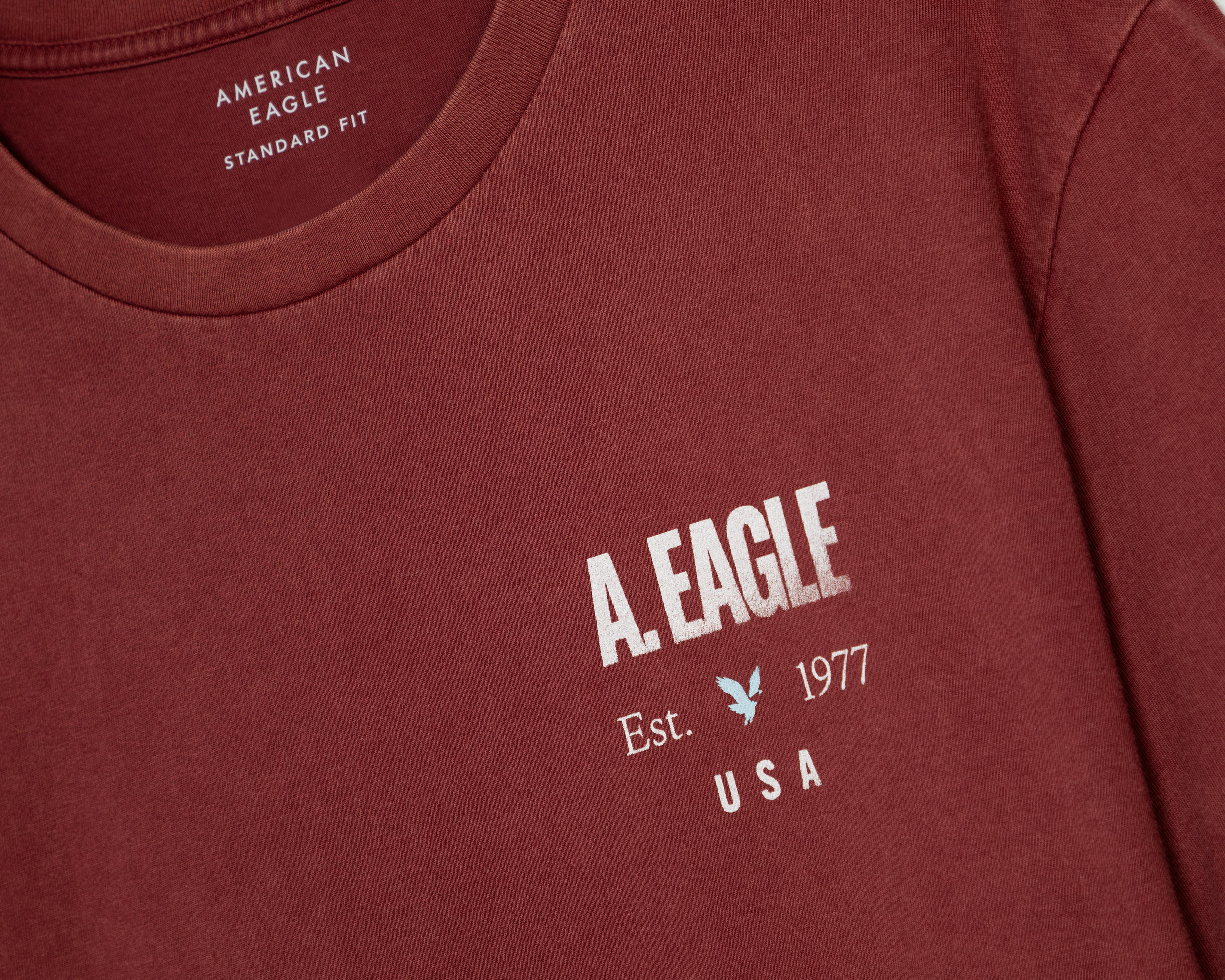 Foto 4 pulgar | Playera de Cuello Redondo American Eagle para Hombre