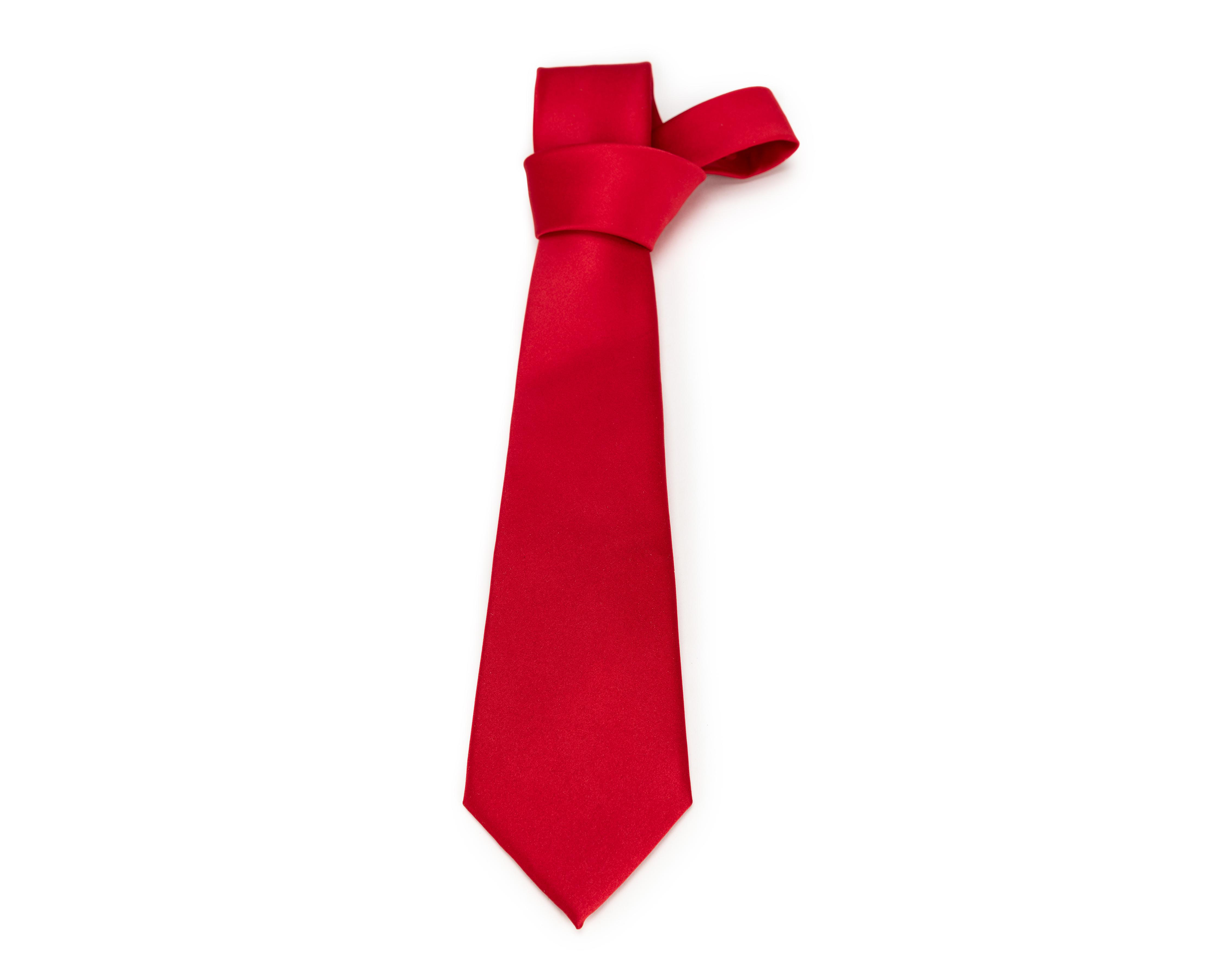 Foto 2 pulgar | Corbata Lisa Wall Street Roja