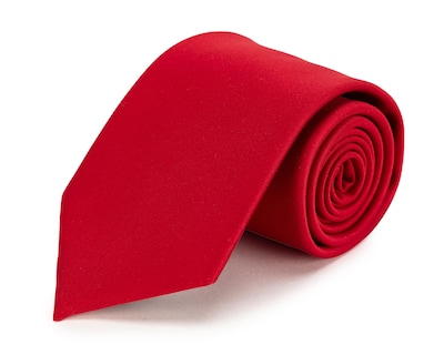 Foto 2 | Corbata Lisa Wall Street Roja