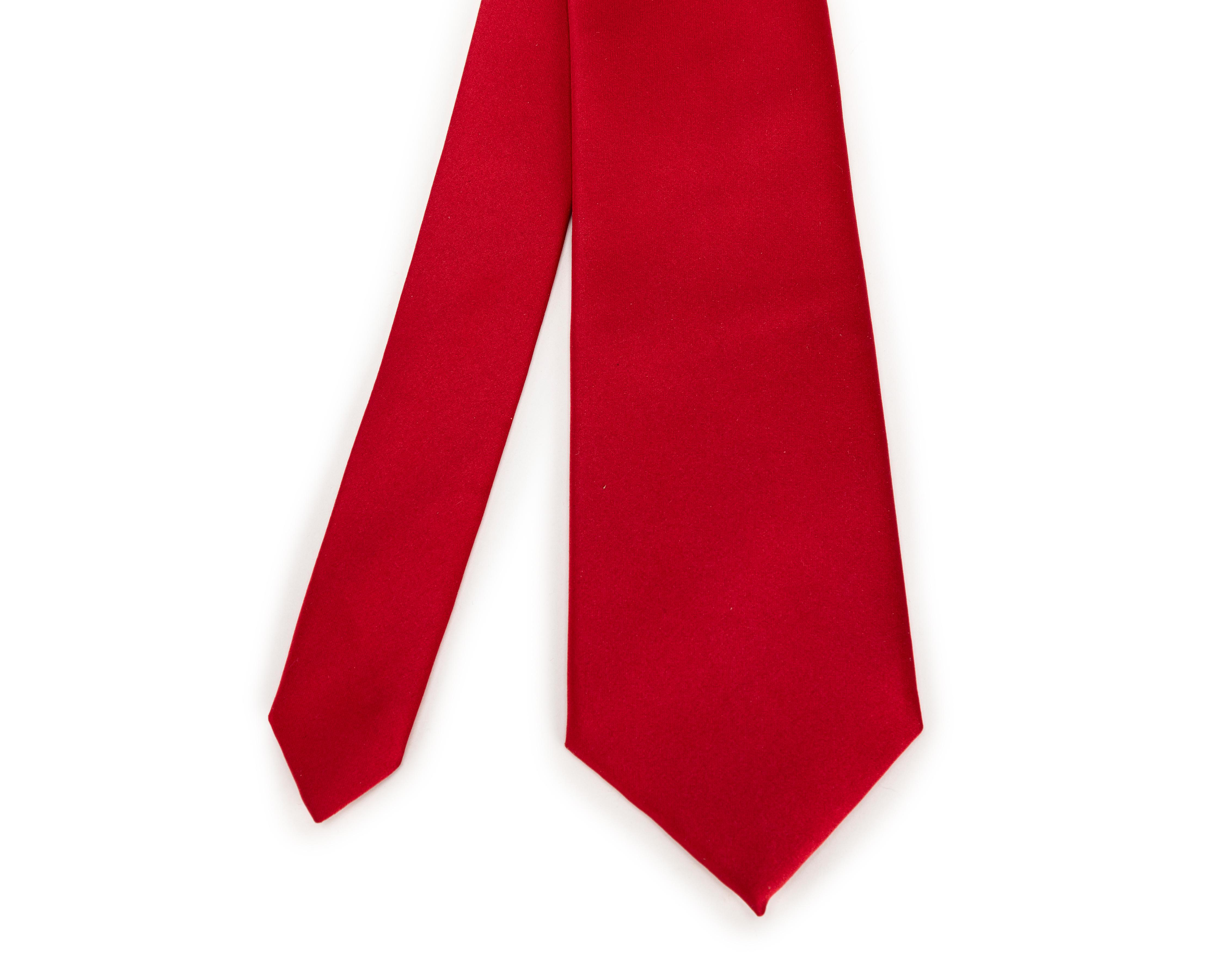 Foto 3 | Corbata Lisa Wall Street Roja