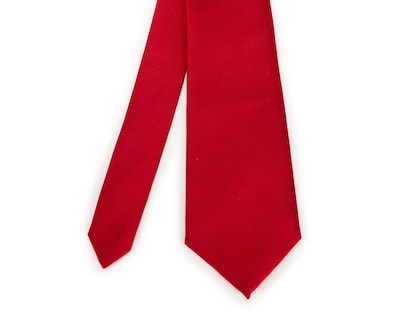 Foto 3 | Corbata Lisa Wall Street Roja