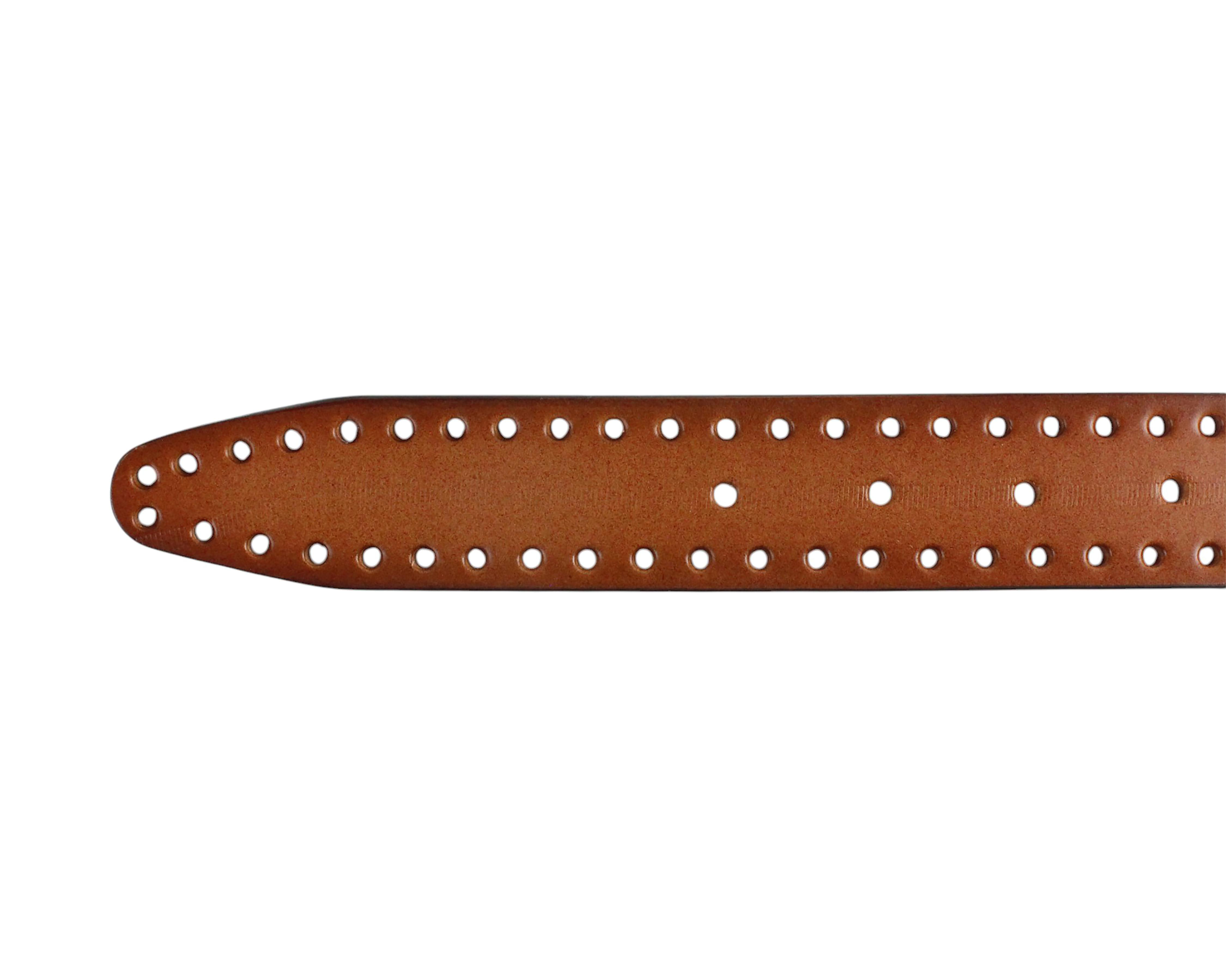 Foto 5 pulgar | Cinturón de Piel para Hombre Michel Domit Coñac