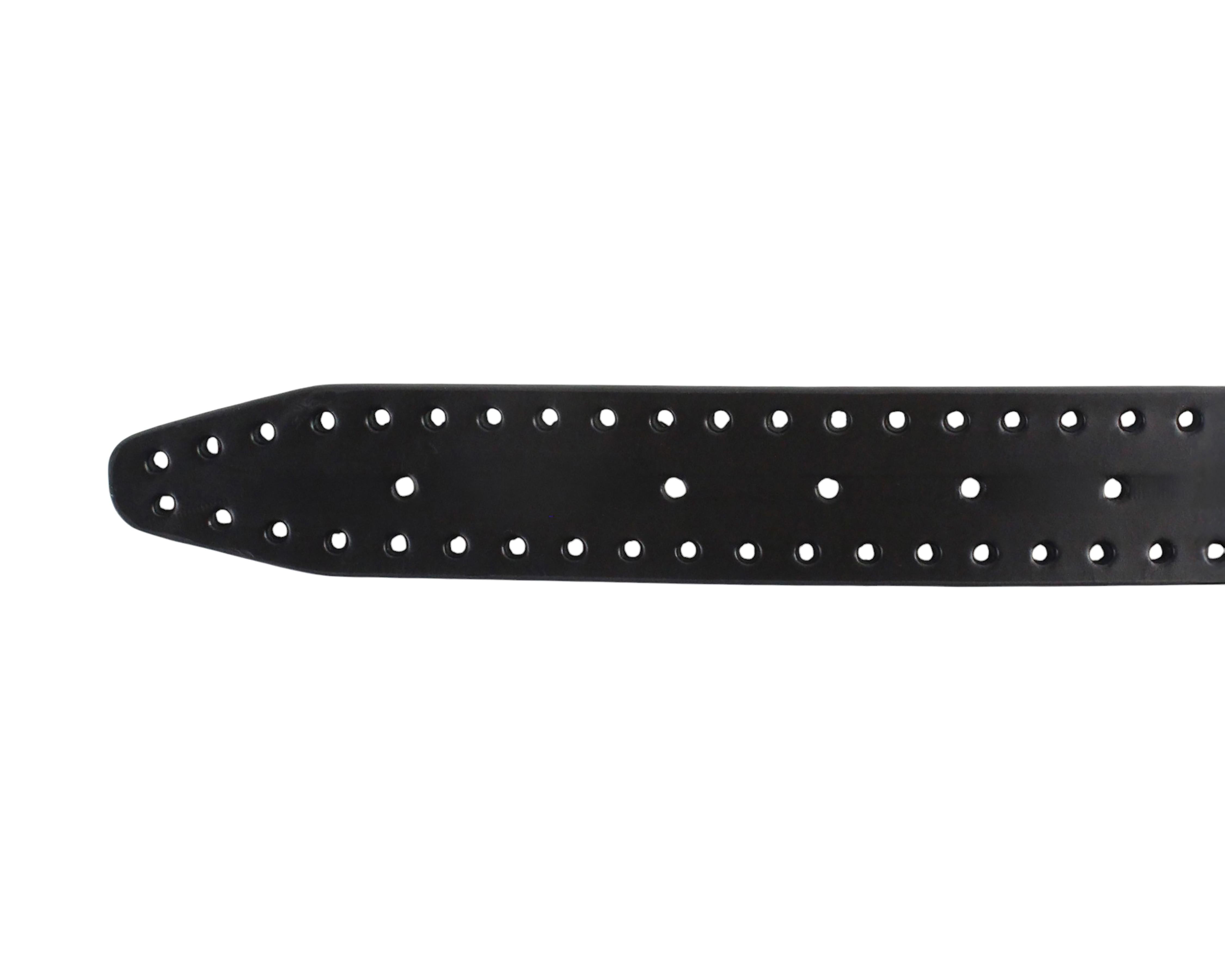 Foto 5 pulgar | Cinturón de Piel para Hombre Michel Domit Negro