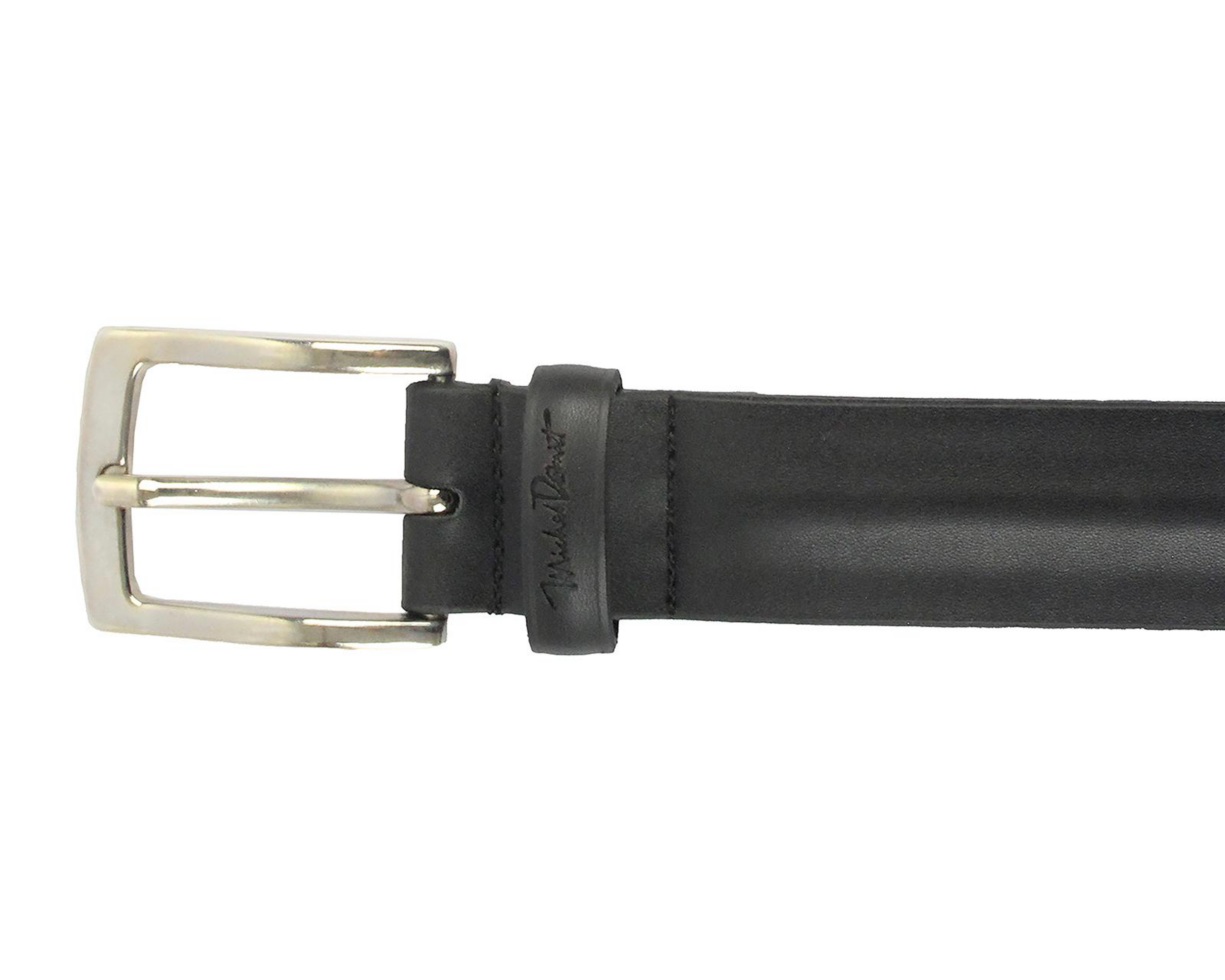 Foto 4 pulgar | Cinturón de Piel para Hombre Michel Domit Negro