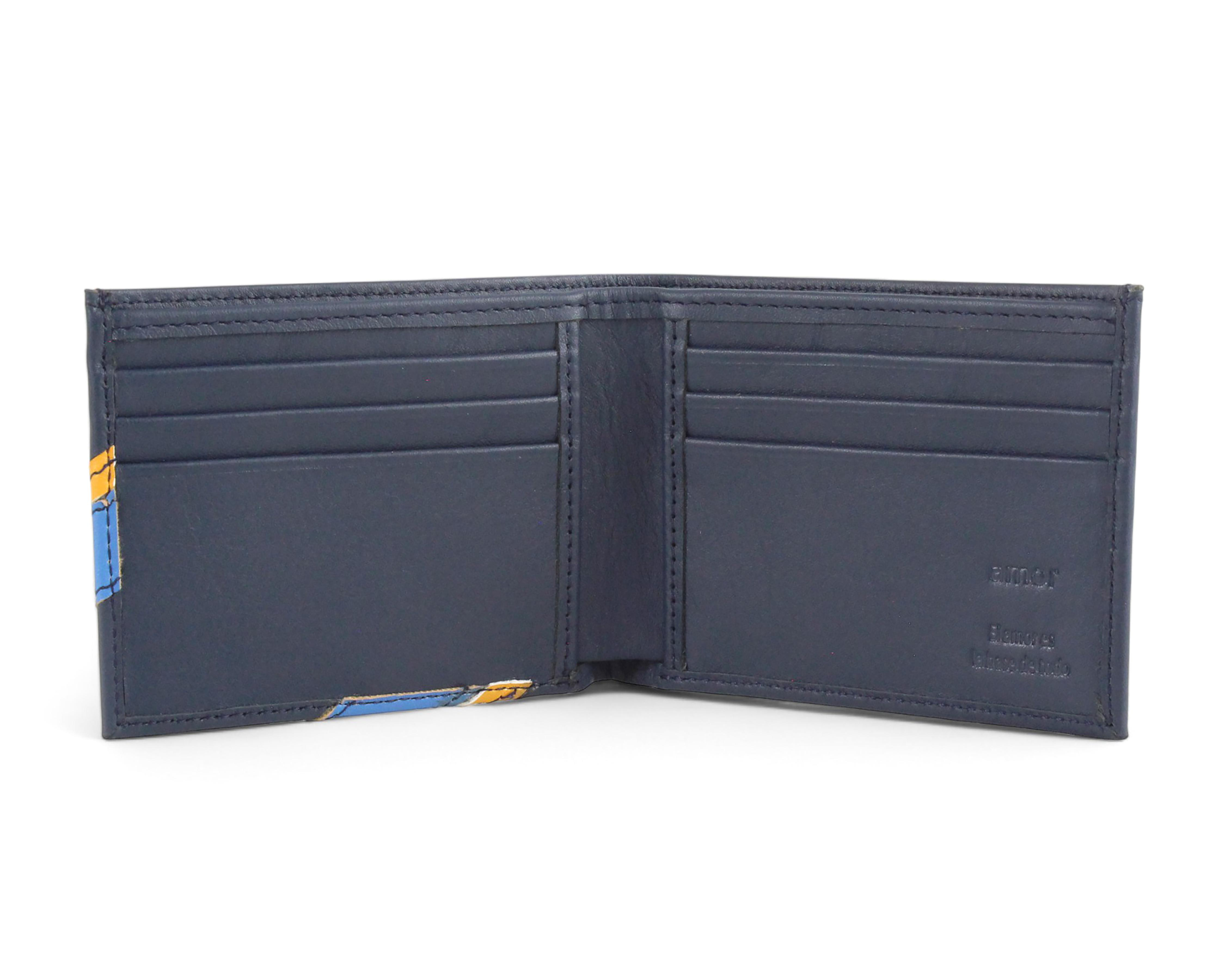 Foto 4 pulgar | Cartera de Piel para Hombre Michel Domit Azul Marino