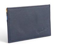 Tarjetero de Piel para Hombre Michel Domit Azul Marino