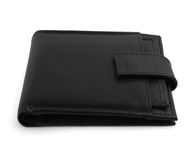 Foto 2 | Cartera de Piel para Hombre Michel Domit Negra
