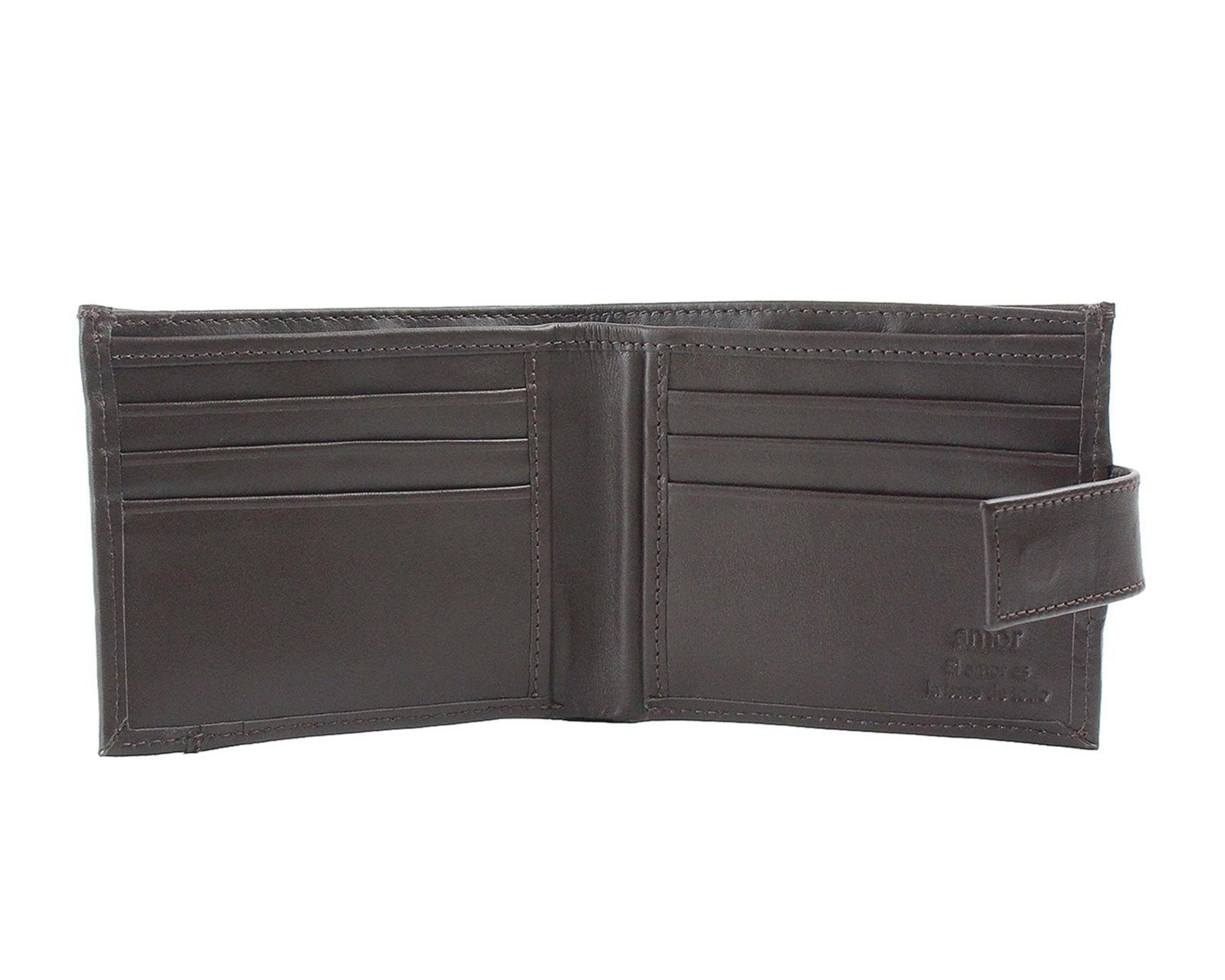 Foto 5 pulgar | Cartera de Piel para Hombre Michel Domit Café