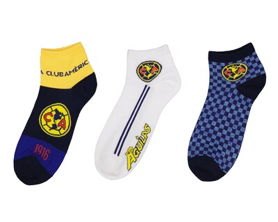 Foto 1 | Calcetas Cortas Club América para Hombre 3 Pares