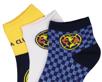 Foto 2 | Calcetas Cortas Club América para Hombre 3 Pares
