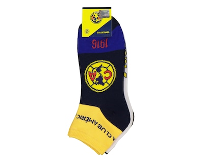 Foto 3 | Calcetas Cortas Club América para Hombre 3 Pares