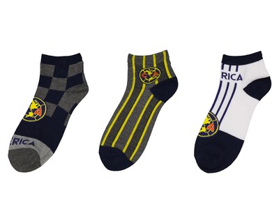 Foto 1 | Calcetas Cortas Club América para Hombre 3 Pares