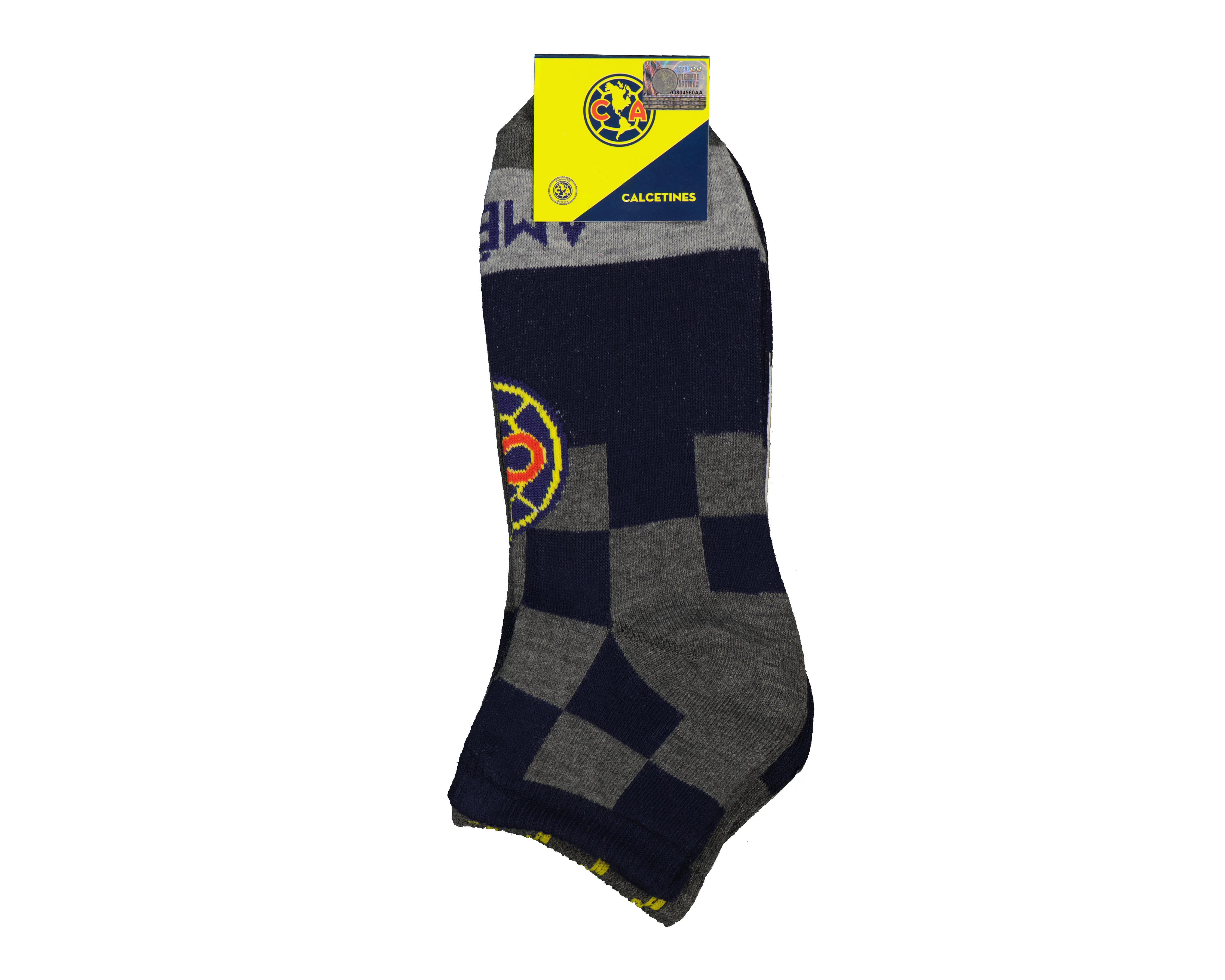 Foto 4 pulgar | Calcetas Cortas Club América para Hombre 3 Pares