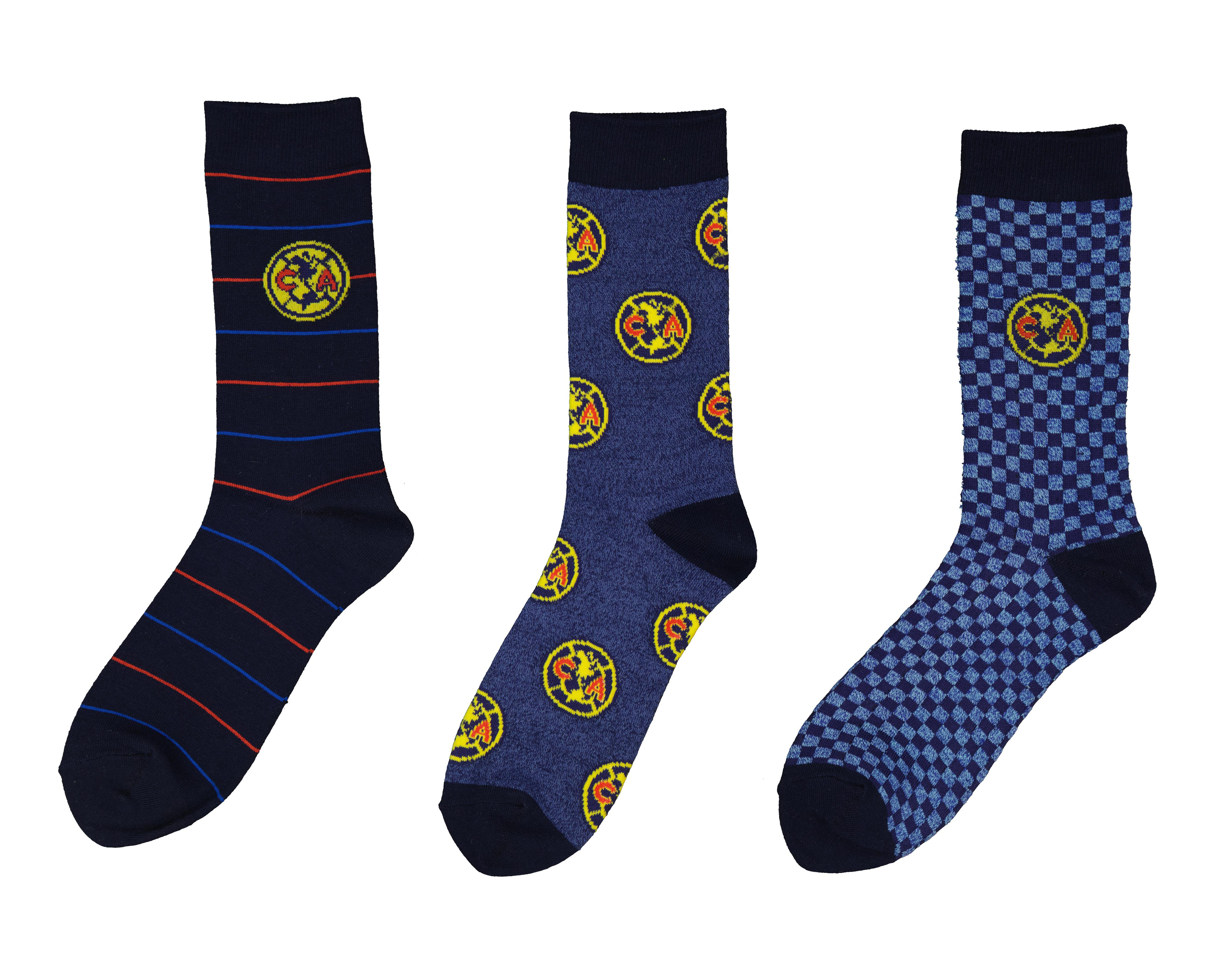 Foto 1 | Calcetas Largas Club América para Hombre 3 Pares