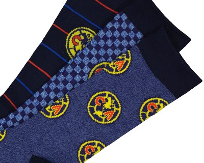 Foto 2 | Calcetas Largas Club América para Hombre 3 Pares