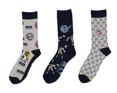 Foto 1 | Calcetas Largas Club América para Hombre 3 Pares