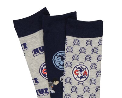 Foto 2 | Calcetas Largas Club América para Hombre 3 Pares