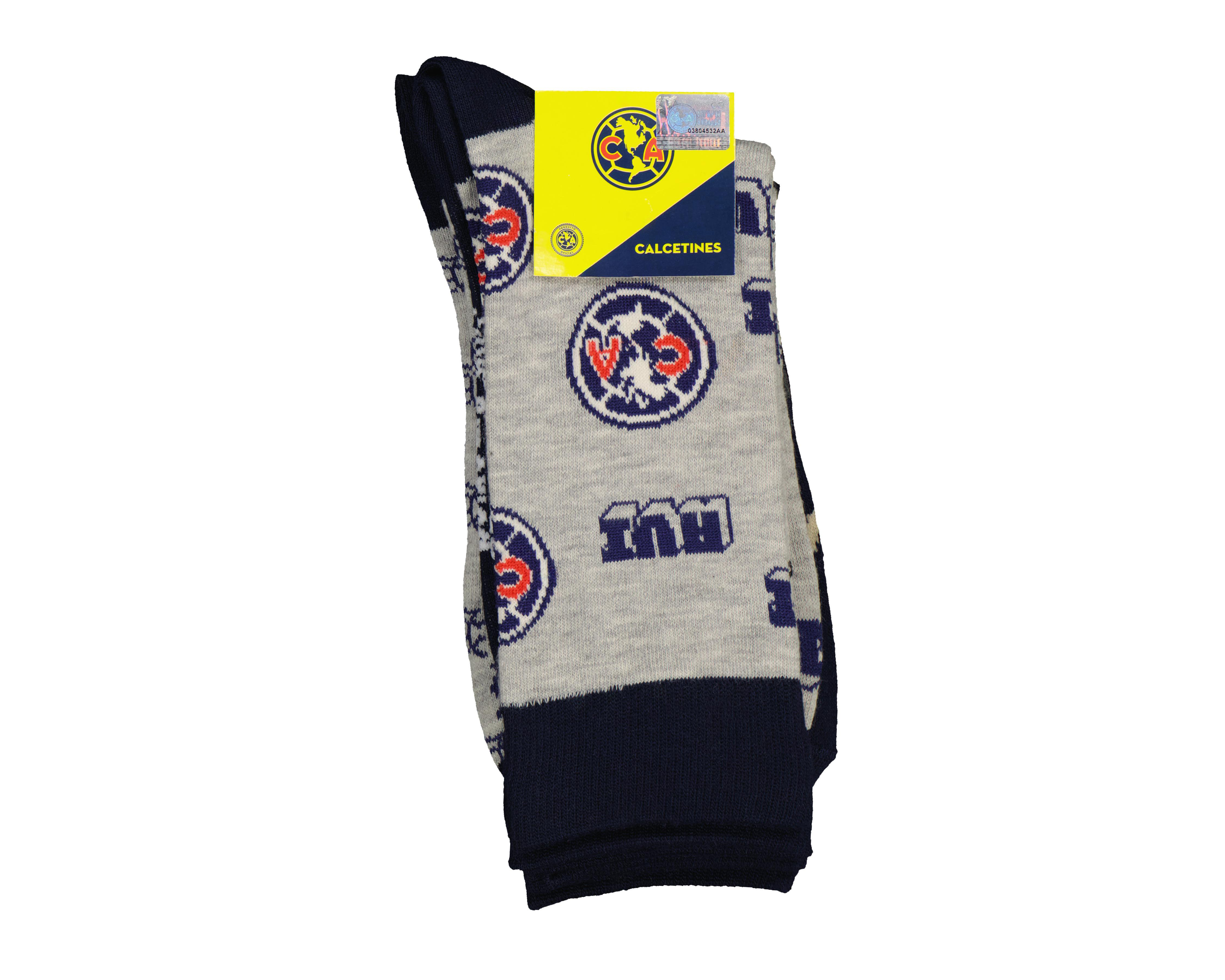 Foto 4 pulgar | Calcetas Largas Club América para Hombre 3 Pares