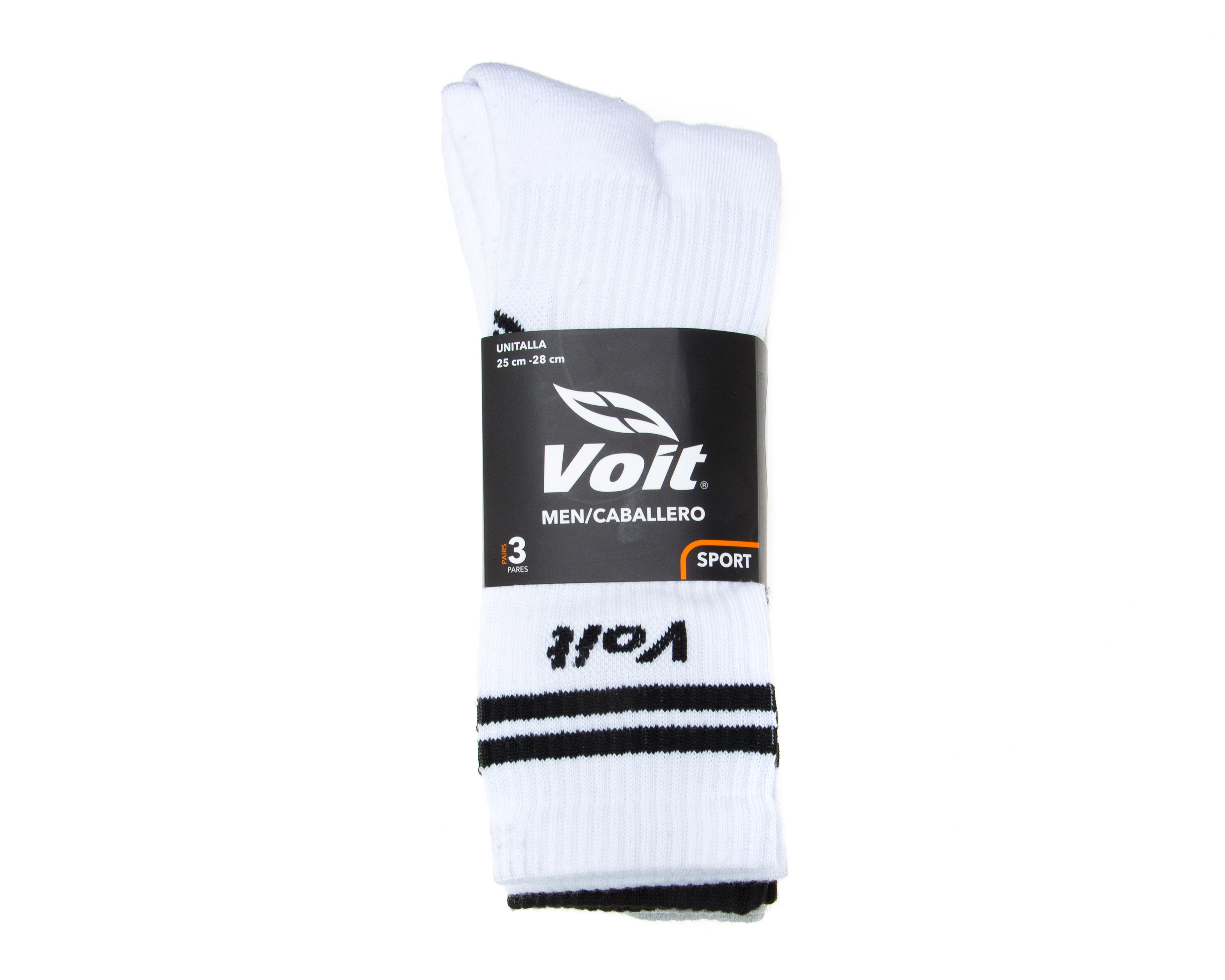 Foto 4 pulgar | Calcetas Deportivas Voit para Hombre 3 Pares