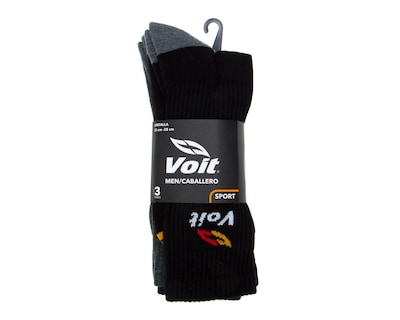 Foto 3 | Calcetas Deportivas Voit para Hombre 3 Pares
