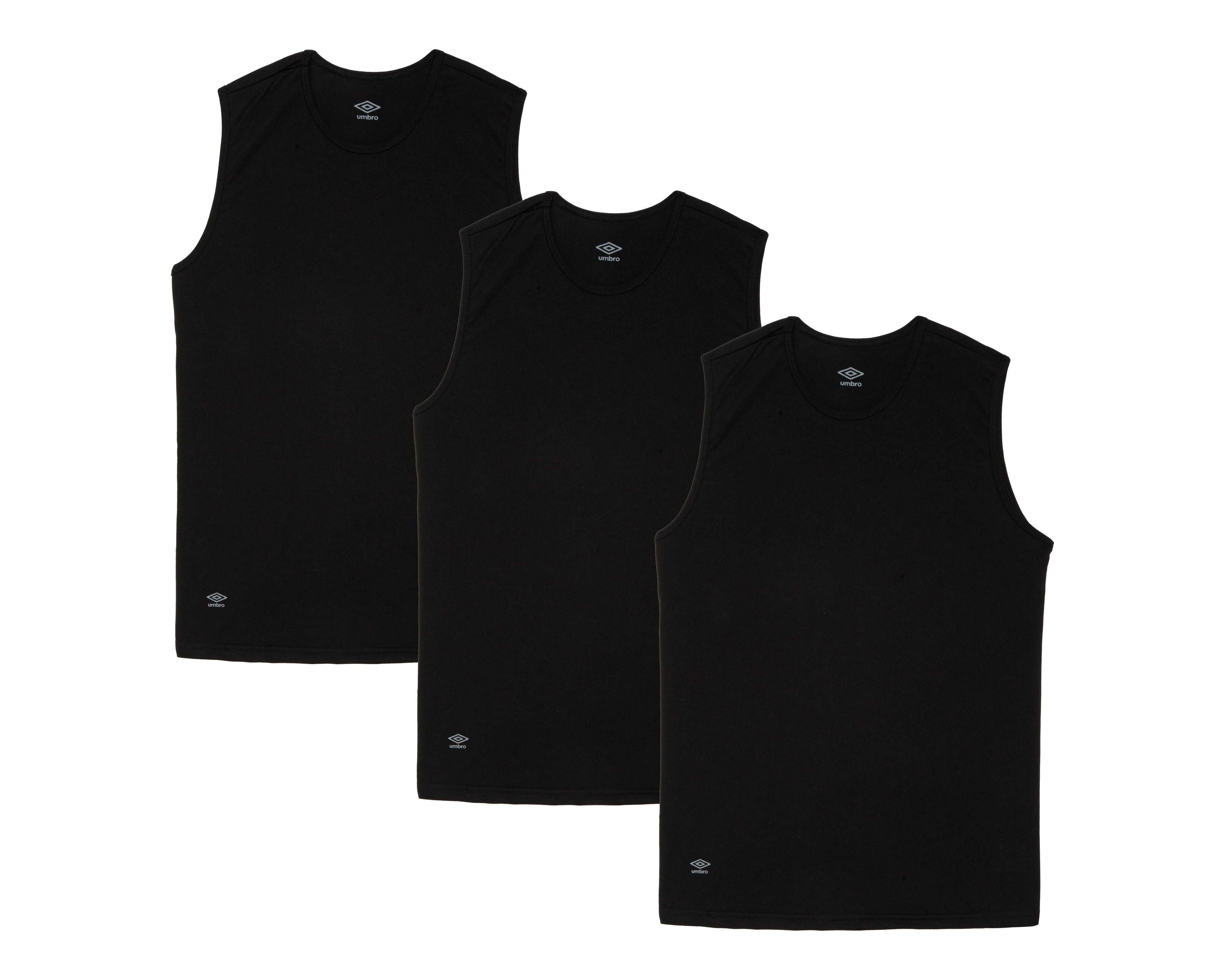 Foto 1 | Camiseta Interior Cuello Redondo Umbro para Hombre 3 Piezas