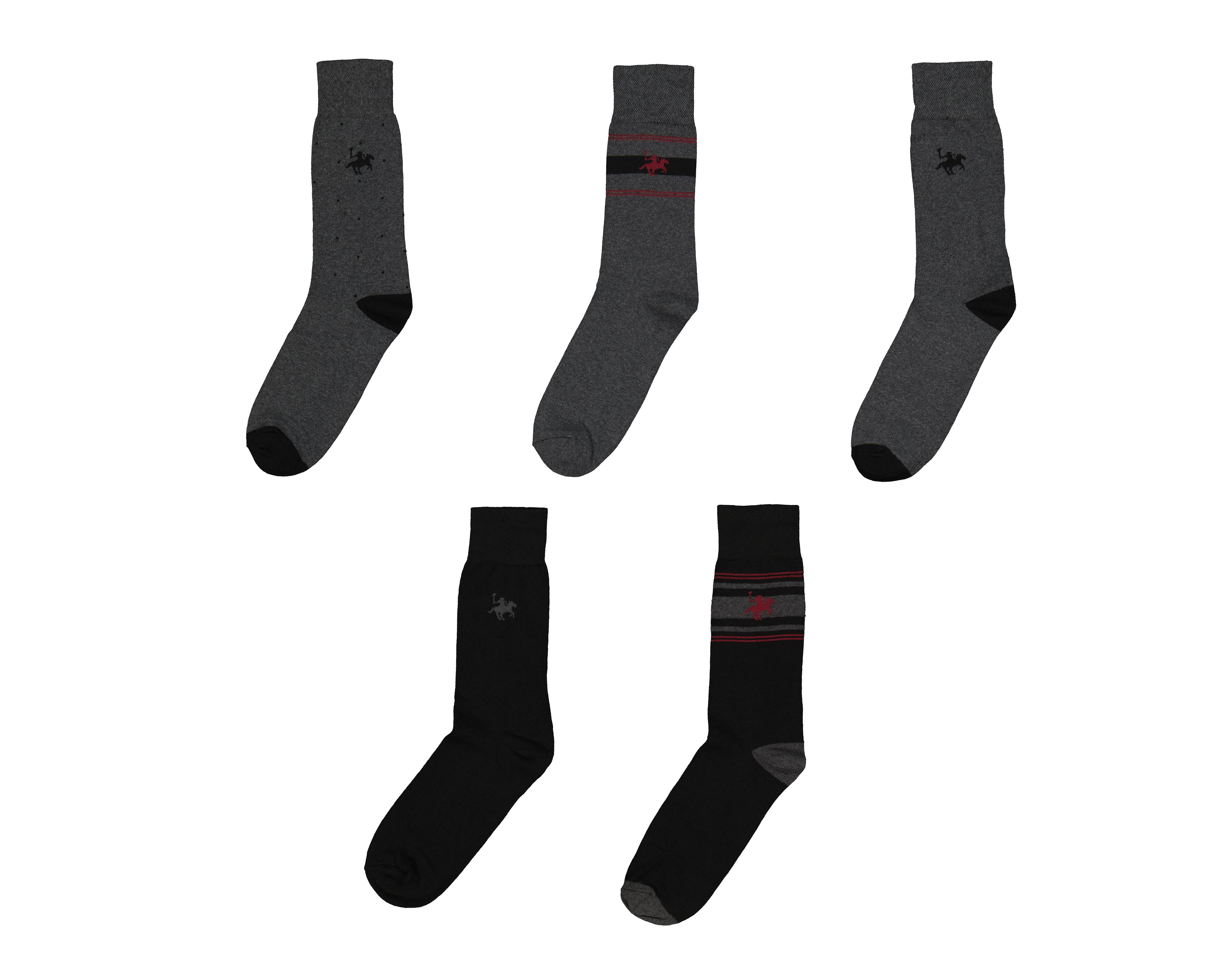 Foto 1 | Calcetas Largas York Team Polo Club para Hombre 5 Pares