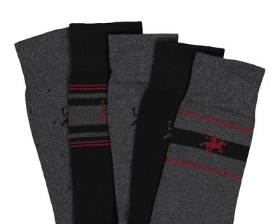 Foto 2 | Calcetas Largas York Team Polo Club para Hombre 5 Pares