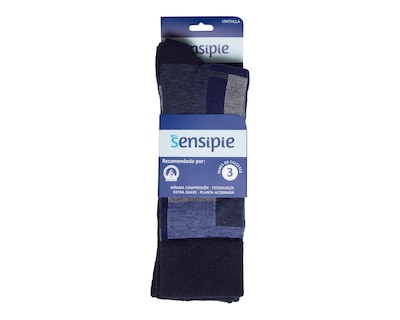 Foto 3 | Calcetines para Personas con Diabetes Sensipie para Hombre 3 Pares